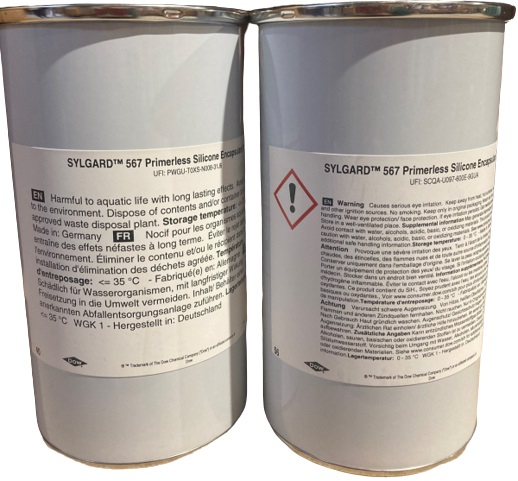 SYLGARD 567 A + B Primerless Silicone Encapsulant KIT / 2 kg SYLGARD 567 A + B Primerless Silicone Encapsulant KIT / 2 kg